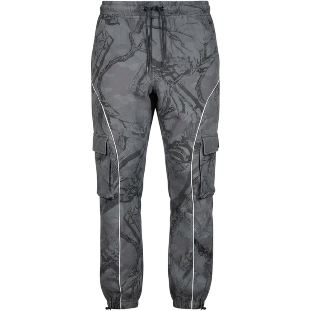 RGSTR Cargo Pants Mens L Grey Camo Tree Branch Viscose Streetwear